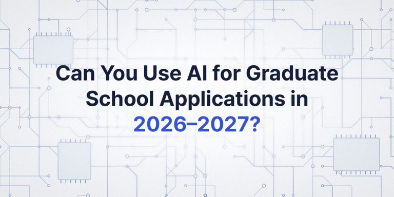 #75 Can You Use AI for Graduate School Applications 1