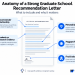 Key elements of a strong graduate school recommendation letter