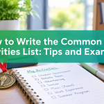 Common App Activity Description Examples